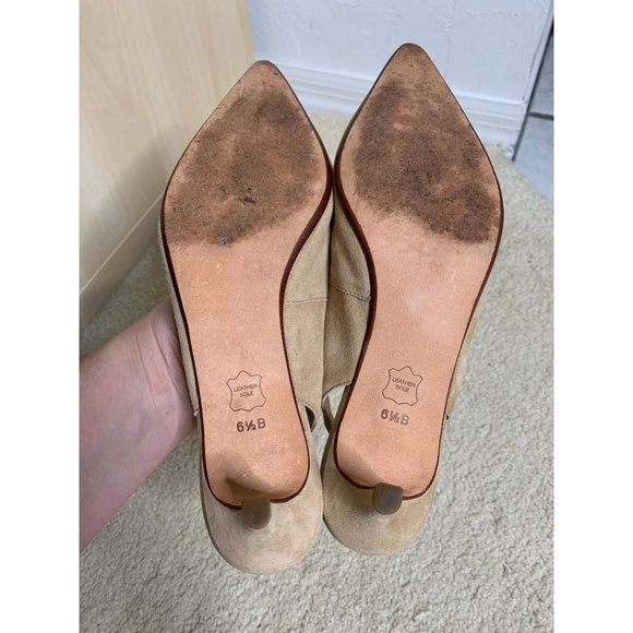 Talbots Tan Leather Heels Shoes Women's Size 6.5B - Picture 9 of 11